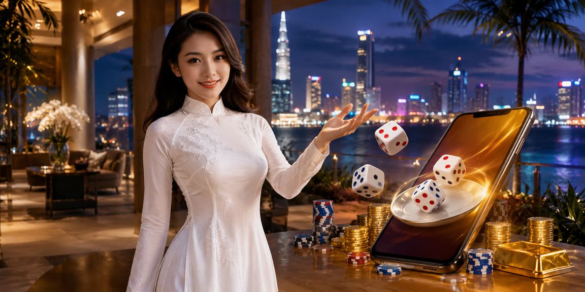 Người chơi thưởng thức tài xỉu trong không gian Sài Gòn truyền thống